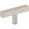 Jeffrey Alexander 2-1/4" Satin Nickel Dominique Cabinet "T" Knob 845TL-SN - alternate 1